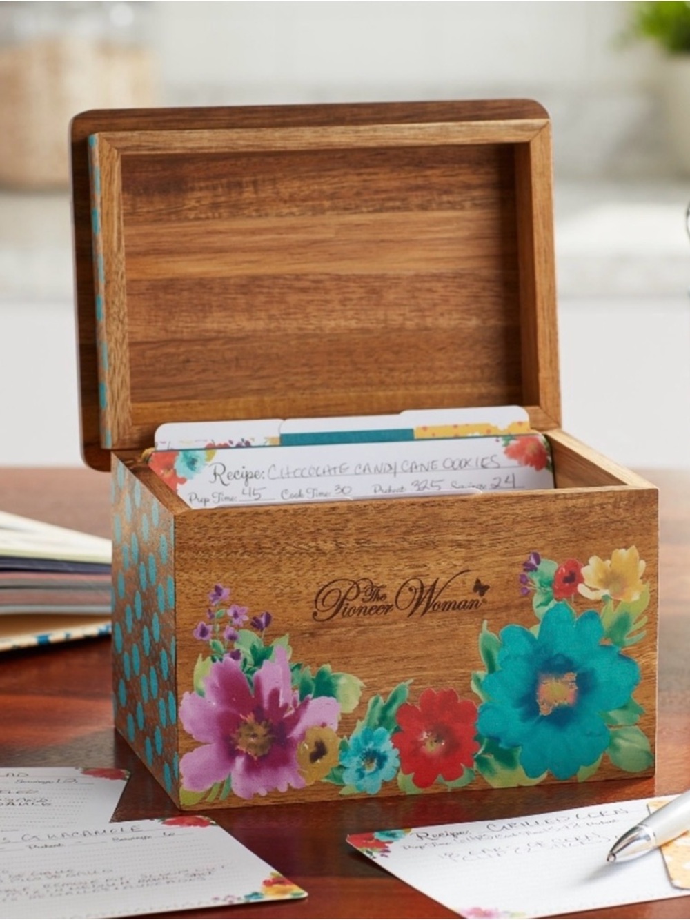 The Pioneer Woman (Breezy Blossom) Recipe Card Box Retired